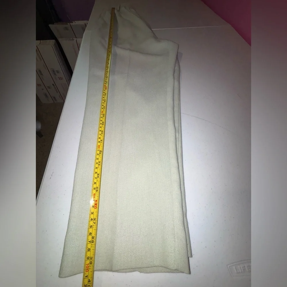 Alfred Dunner Light Green Elastic Waist Pants